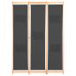 Preview: 3-teiliger Raumteiler Grau 120 x 170 x 4 cm Stoff