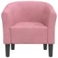 Preview: Clubsessel Rosa Samt
