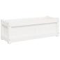 Preview: Pflanzkübel Weiß 90x31x31 cm Massivholz Kiefer