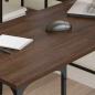 Preview: Schreibtisch Braun Eichen-Optik 139x139x75 cm Holzwerkstoff