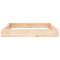 Preview: Sandkasten mit Sitzen Quadratisch Massivholz Kiefer