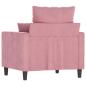 Preview: Sessel Rosa 60 cm Samt