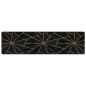 Preview: Teppich Waschbar Schwarz und Golden 80x300 cm