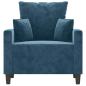 Preview: Sessel Blau 60 cm Samt