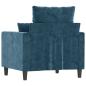 Preview: Sessel Blau 60 cm Samt