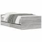 Preview: Bettgestell mit Schubladen Grau Sonoma 90x190 cm