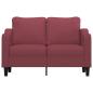 Preview: 2-Sitzer-Sofa Weinrot 120 cm Stoff