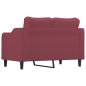 Preview: 2-Sitzer-Sofa Weinrot 120 cm Stoff