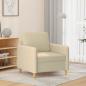 Preview: ARDEBO.de - Sessel Creme 60 cm Stoff