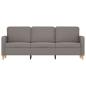 Preview: 3-Sitzer-Sofa Taupe 180 cm Stoff