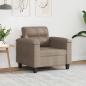 Preview: ARDEBO.de - Sessel Taupe 60 cm Mikrofasergewebe