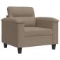 Preview: Sessel Taupe 60 cm Mikrofasergewebe