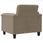 Preview: Sessel Taupe 60 cm Mikrofasergewebe