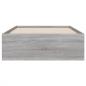 Preview: Bettgestell mit Schubladen Grau Sonoma 100x200 cm Holzwerkstoff