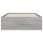 Preview: Bettgestell mit Schubladen Grau Sonoma 90x200 cm Holzwerkstoff