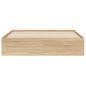 Preview: Bettgestell mit Schubladen Sonoma-Eiche 140x190cm Holzwerkstoff