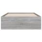 Preview: Bettgestell mit Schubladen Grau Sonoma 75x190 cm Holzwerkstoff