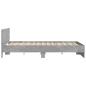 Preview: Bettgestell mit Kopfteil Betongrau 150x200 cm