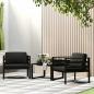 Preview: ARDEBO.de - Einzelsofas 2 Stk. mit Kissen Aluminium Anthrazit
