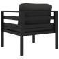 Preview: Einzelsofas 2 Stk. mit Kissen Aluminium Anthrazit
