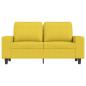 Preview: 2-Sitzer-Sofa Hellgelb 120 cm Stoff