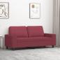 Preview: ARDEBO.de - 2-Sitzer-Sofa Weinrot 140 cm Stoff