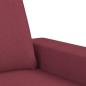 Preview: 3-Sitzer-Sofa Weinrot 180 cm Stoff