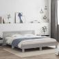 Preview: ARDEBO.de - Bettgestell mit Kopfteil Grau Sonoma 200x200cm Holzwerkstoff