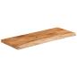 Preview: Tischplatte 110x40x2,5cm Rechteckig Massivholz Akazie Baumkante