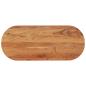 Preview: ARDEBO.de - Tischplatte 140x60x3,8 cm Oval Massivholz Akazie