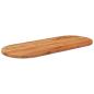 Preview: Tischplatte 140x60x3,8 cm Oval Massivholz Akazie