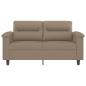 Preview: 2-Sitzer-Sofa Cappuccino 120 cm Kunstleder