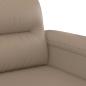 Preview: 2-Sitzer-Sofa Cappuccino 120 cm Kunstleder