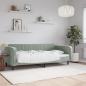 Preview: ARDEBO.de - Tagesbett Hellgrau 100x190 cm Samt