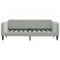 Preview: Tagesbett Hellgrau 100x190 cm Samt