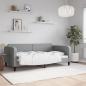 Preview: ARDEBO.de - Tagesbett Hellgrau 100x190 cm Stoff