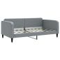 Preview: Tagesbett Hellgrau 100x190 cm Stoff