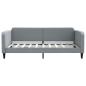 Preview: Tagesbett Hellgrau 100x190 cm Stoff