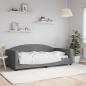 Preview: ARDEBO.de - Tagesbett Dunkelgrau 100x190 cm Stoff