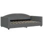 Preview: Tagesbett Dunkelgrau 100x190 cm Stoff