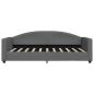 Preview: Tagesbett Dunkelgrau 100x190 cm Stoff