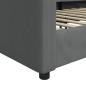 Preview: Tagesbett Dunkelgrau 100x190 cm Stoff