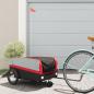 Preview: ARDEBO.de - Fahrradanhänger Schwarz und Rot 45 kg Eisen