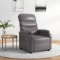 Preview: ARDEBO.de - Relaxsessel Grau Kunstleder
