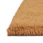 Preview: Fußmatte Natur Halbrund 60x90 cm Kokosfaser Getuftet