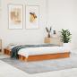 Preview: ARDEBO.de - Massivholzbett ohne Matratze Wachsbraun 150x200 cm Kiefernholz