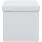 Preview: Hocker mit Stauraum 2 Stk. Wei? Kunstleder