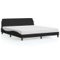 Preview: Bettgestell "Dover" Schwarz 183x213 cm Kunstleder