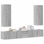 Preview: 5-tlg. TV-Schrank-Set Grau Sonoma Holzwerkstoff