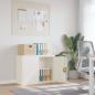 Preview: ARDEBO.de - Aktenschrank Weiß 90x40x70 cm Stahl